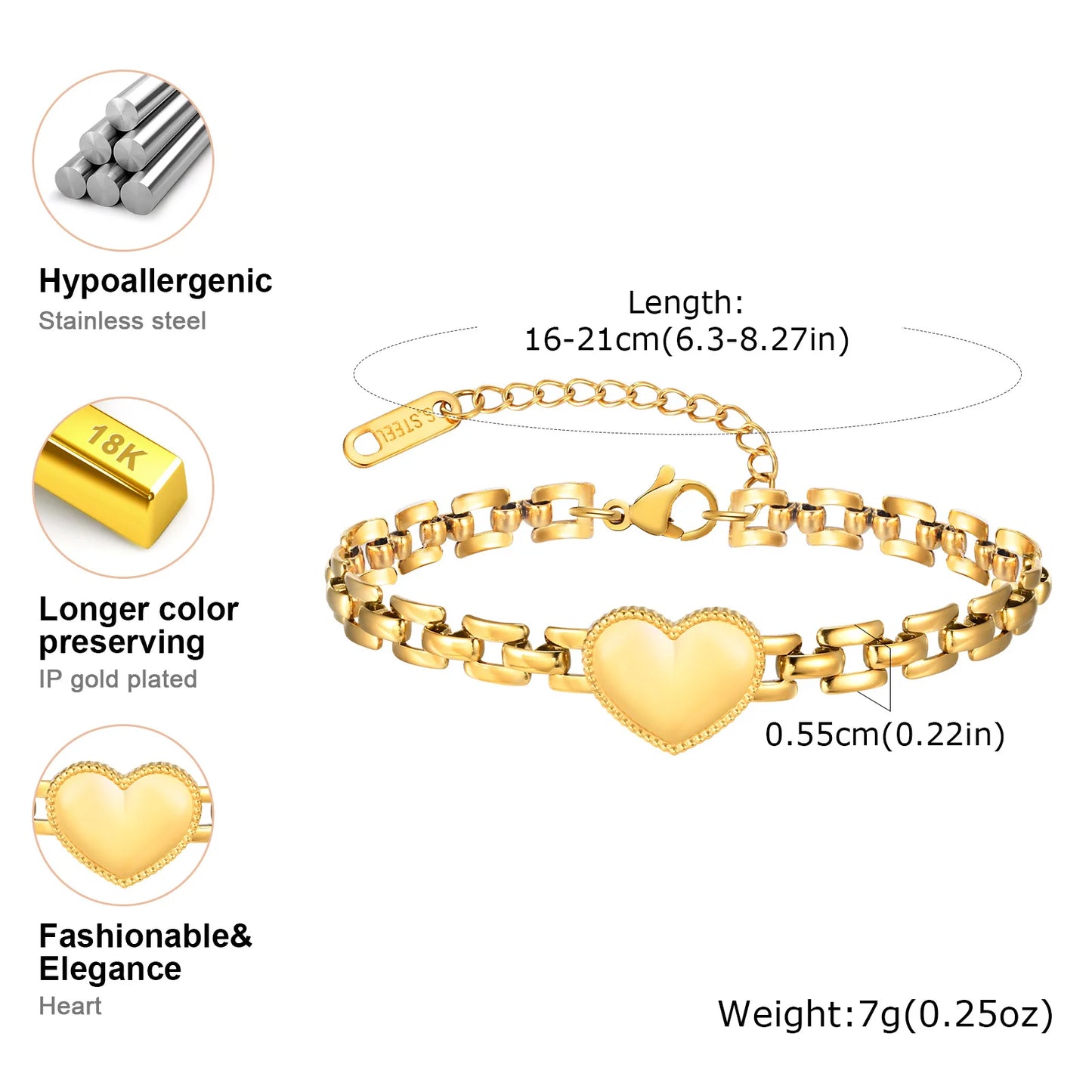 Amora Heart | Bracelet - Suprisma