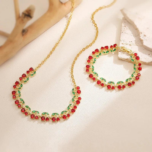 Golden Cherry | Necklace - Suprisma
